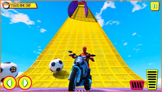 Superhero Tricky bike race (kids games) screenshot