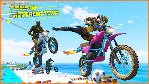 Superhero Tricky Bike Racing screenshot