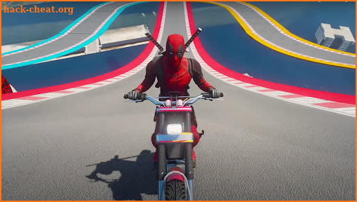 Superhero Tricky Bike Racing screenshot