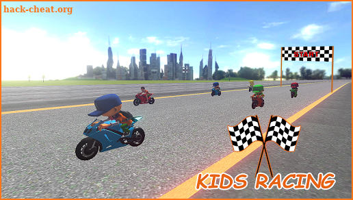 Superhero Tricky Bike Stunt Racing Games Kids Game screenshot
