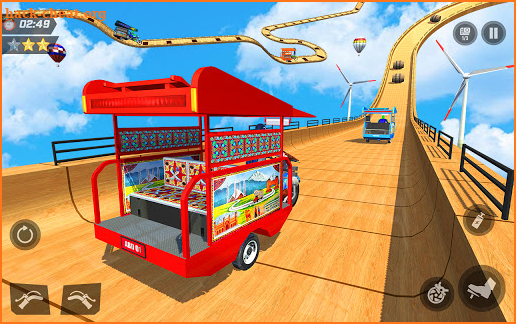 Superhero Tuk Tuk Rickshaw: Stunt Driving Games screenshot