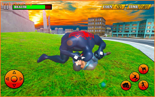 Superhero Venom City Rescue : Black Hero screenshot