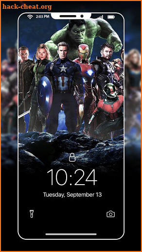 Superhero Wallpaper : 4K Neon Background screenshot