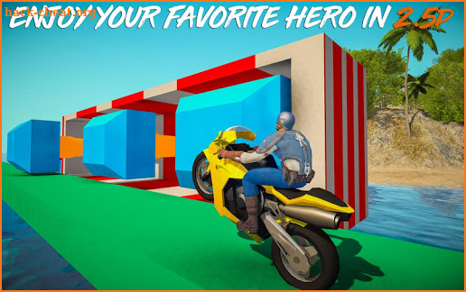 Superheroes bike evolution racing screenshot