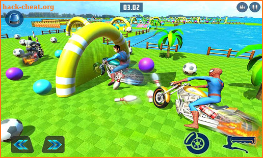 Superheroes Bike Racing Downhill screenshot