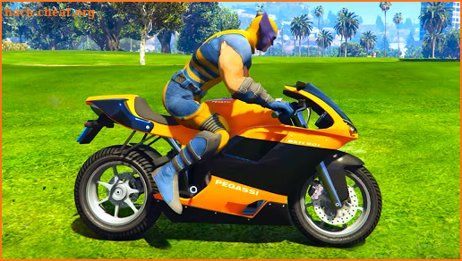 Superheroes Bike Stunt Racing Games screenshot