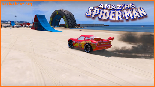 Superheroes Car Stunts Speed Racing Games screenshot