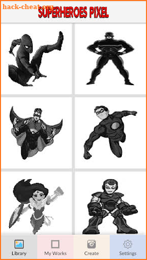 Superheroes Color by Number screenshot
