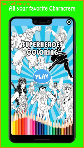 Superheroes Coloring screenshot