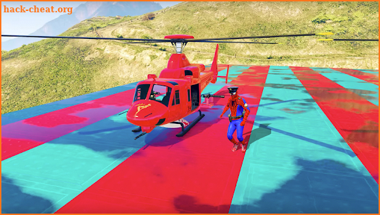 Superheroes Flying Helicopter Speed Racing Games screenshot