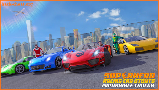 Superheroes GT Racing Car Stunts screenshot