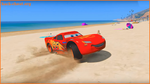 Superheroes Lightning Mcqueen Stunt Racing Games screenshot