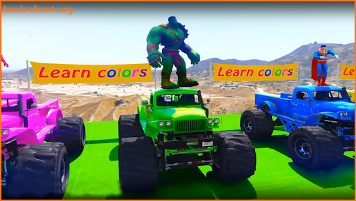 Superheroes Monster Truck : Top Racing Game 2018 screenshot
