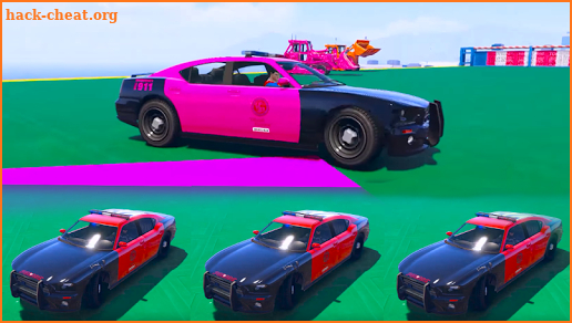 Superheroes Police Car Stunt Top Racing Games screenshot