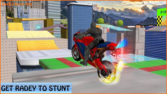 Superheroes Rampage Death War Tricky Bike Stunts screenshot