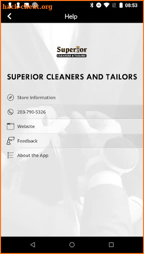 Superior Cleaners & Tailors screenshot