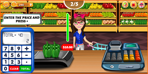 Supermarket Cash Register - Girls Cashier Games screenshot