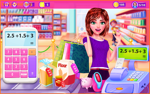 Supermarket Girl Cashier Game - Grocery Shopping screenshot