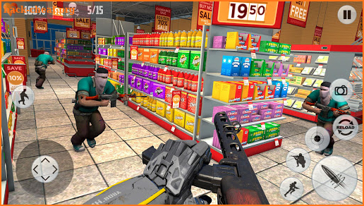 Supermarket Robbery:  City Crime Heist Mission screenshot