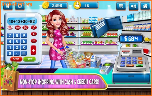 Supermarket Shopping Cash Register Cashier Games screenshot