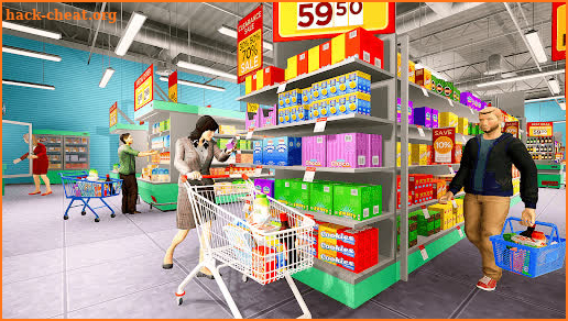 Supermarket Shopping Games - Mall Girl Cashier 3D screenshot