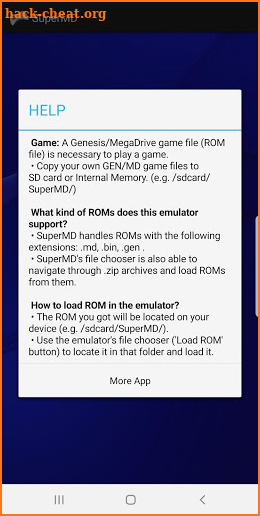 SuperMD (MD/GEN Emulator) screenshot