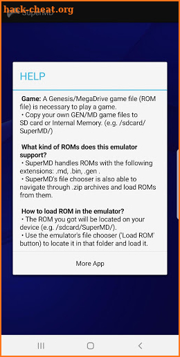 SuperMD Pro (MD/GEN Emulator) screenshot