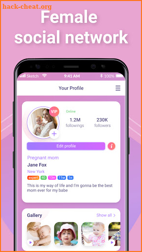 Supermoms - Pregnancy Tracker and Mom's app screenshot