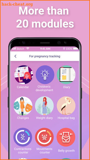 Supermoms - Pregnancy Tracker and Mom's app screenshot
