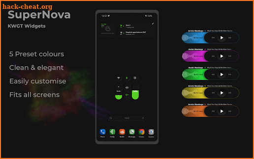 SuperNova KWGT widgets screenshot