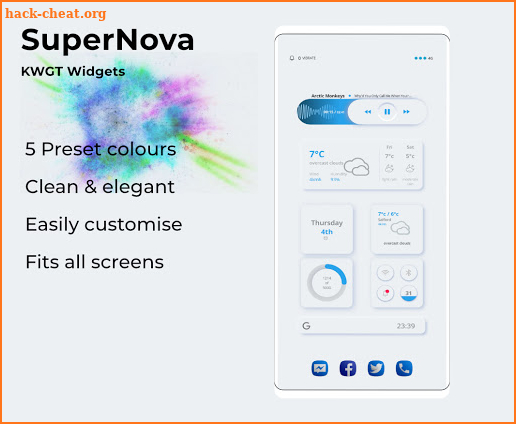 SuperNova KWGT widgets screenshot