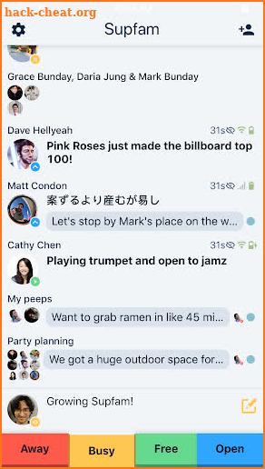 Supfam: Messaging for your Closest Friends & Fam screenshot