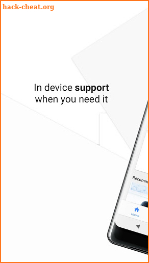Support screenshot