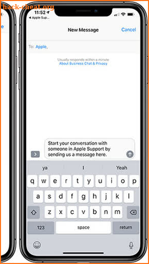 Support for Apple Advice screenshot