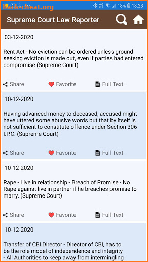 Supreme Court Law Reporter screenshot