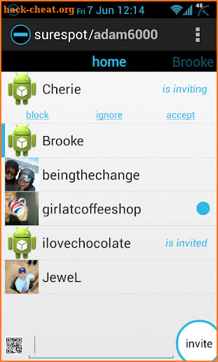 surespot encrypted messenger screenshot