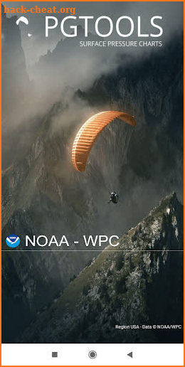 Surface Pressure Charts for Paragliders - USA screenshot