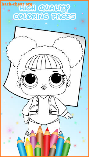Surprise Dolls Coloring Pages Game screenshot
