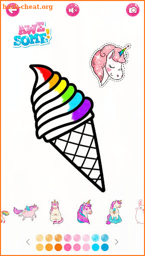 Surprise Dolls Ice Cream Coloring Pages Glitter screenshot