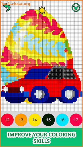 Surprise Eggs Color by Number - Pixel Art Coloring screenshot