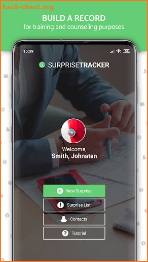 Surprise Tracker screenshot