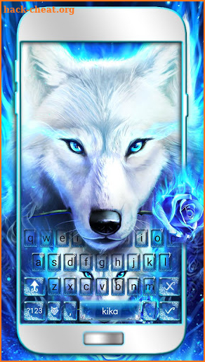 Surreal Wolf Keyboard Theme screenshot