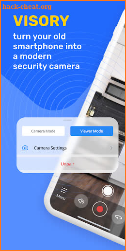 Surveillance camera Visory screenshot