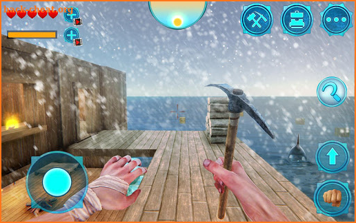 Survival Ocean Raft - Winter Story screenshot