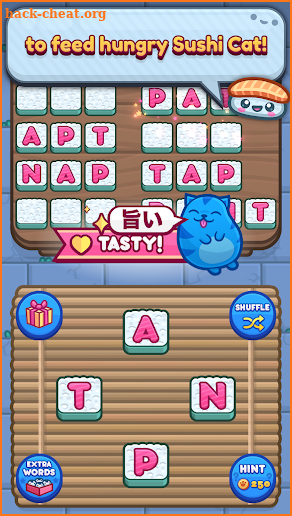 Sushi Cat: Word Search Game screenshot