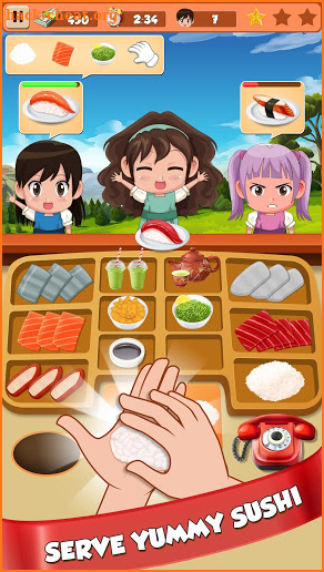 Sushi Restaurant Craze: Japanese Chef Cooking Game screenshot