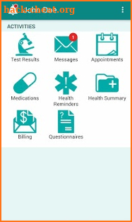 Sutter Health My Health Online screenshot
