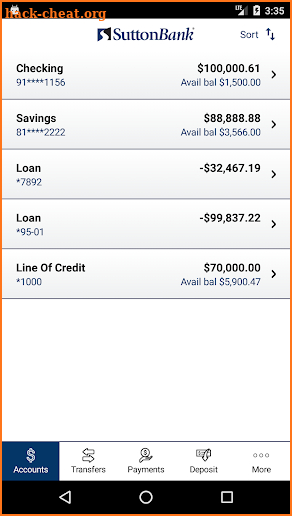Sutton Bank Mobile screenshot