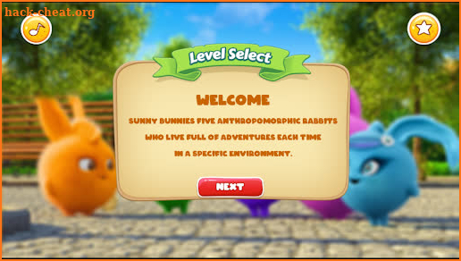 Suuny bunnis Game cartoon Skat screenshot