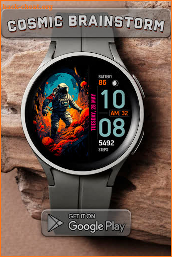 СВ08 Space Watch Face screenshot